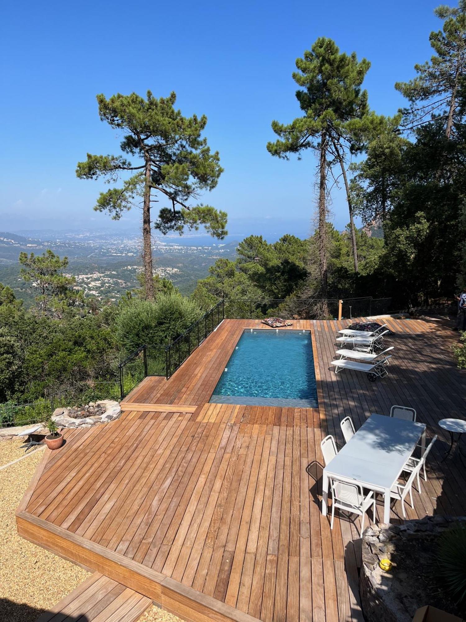 Villa Ormarine, Vue Exceptionnelle Sur La Baie De Cannes Et Le Mercantour Les Adrets-de-l'Esterel Exterior foto