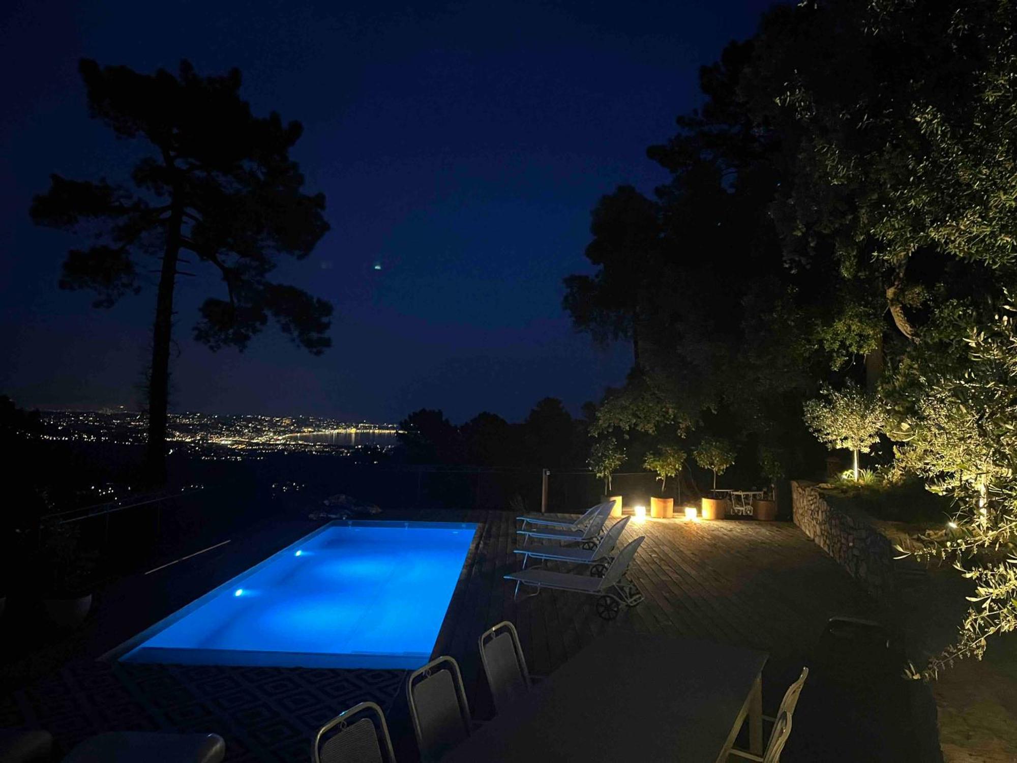 Villa Ormarine, Vue Exceptionnelle Sur La Baie De Cannes Et Le Mercantour Les Adrets-de-l'Esterel Exterior foto